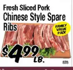 Western Beef Fresh Sliced Pork Chinese Style Spare Ribs offer