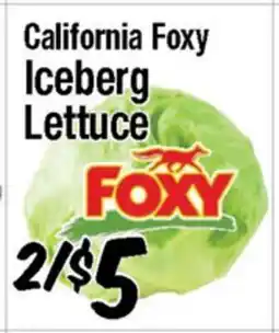 Western Beef California Foxy Iceberg Lettuce offer