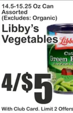 Food Universe Libby's Vegetables offer
