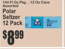 Food Universe 144 FL OZ Pack Assorted Polar Seltzer offer