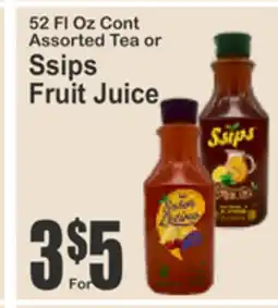Food Universe Assorted Tea or Ssips Fruit Juice, 12 Fl Oz Cont offer