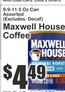 Food Universe Maxwell House Coffee offer