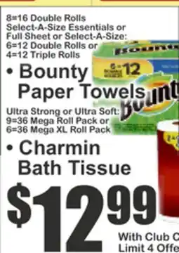Food Universe • Bounty Paper Towels • Charmin Bath Tissue offer