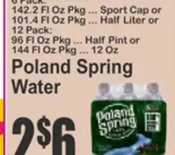 Food Universe Poland Spring Water offer