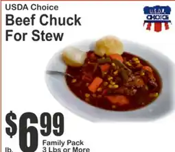 Food Universe USDA Choice Beef Chuck For Stew offer