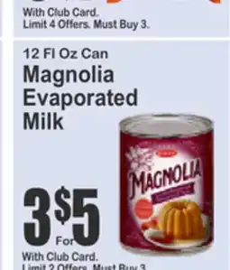 Food Universe 12 Fl Oz Can Magnolia Evaporated Milk offer