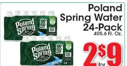 Supremo Foods Inc Poland Spring Water offer