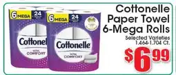 Supremo Foods Inc Cottonelle Paper Towel 6-Mega Rolls offer