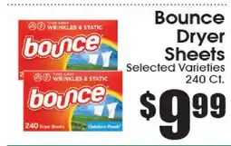 Supremo Foods Inc Bounce Dryer Sheets offer