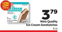 Weis Markets Weis Quality Ice Cream Sandwiches offer