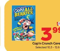 Weis Markets Cap'n Crunch Cereal offer
