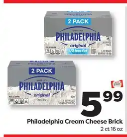 Weis Markets Philadelphia Cream Cheese Brick offer