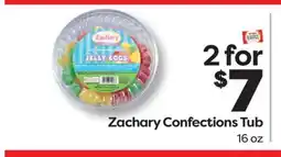 Weis Markets Zachary Confections Tub offer