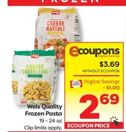 Weis Markets Weis Quality Frozen Pasta offer