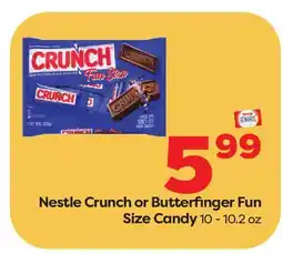 Weis Markets Nestle Crunch or Butterfinger Fun Size Candy offer