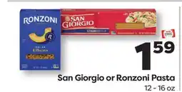 Weis Markets San Giorgio or Ronzoni Pasta offer