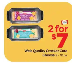 Weis Markets Weis Quality Cracker Cuts Cheese offer