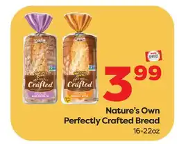Weis Markets Nature's Own Perfectly Crafted Bread offer