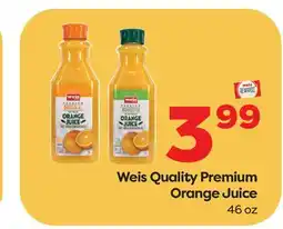 Weis Markets Weis Quality Premium Orange Juice offer