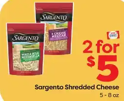 Weis Markets Sargento Shredded Cheese offer