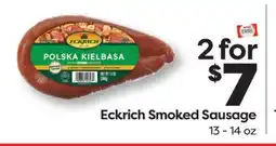 Weis Markets Eckrich Smoked Sausage offer
