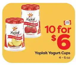 Weis Markets Yoplait Yogurt Cups offer