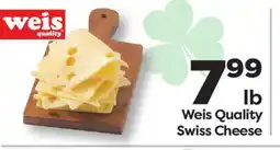 Weis Markets Weis Quality Swiss Cheese offer