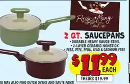Ollie's 2 QT. SAUCEPANS offer