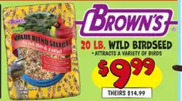 Ollie's BROWN'S 20 LB. WILD BIRDSEED offer