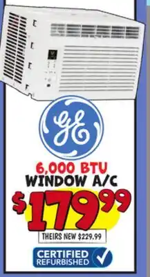 Ollie's 6, 000 BTU WINDOW A/C offer