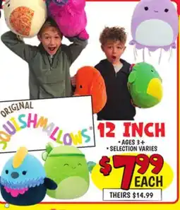 Ollie's ORIGINAL SQUISHMALLOWS 12 INCH offer