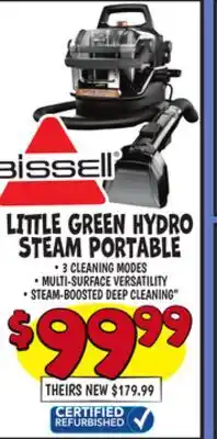 Ollie's BISSELL LITTLE GREEN HYDRO STEAM PORTABLE offer
