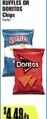 R Ranch Markets RUFFLES OR DORITOS Chips offer