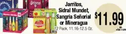 Big Saver Foods Jarritos, Sidral Mundet, Sangria Señorial or Mineragua offer