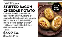 Bristol Farms Bristol Farms STUFFED BACON CHEDDAR POTATO offer