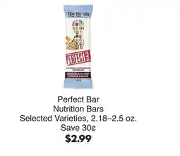 Bristol Farms Perfect Bar Nutrition Bars offer