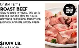 Bristol Farms Bristol Farms ROAST BEEF offer