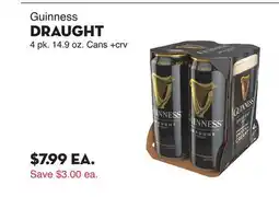 Bristol Farms Guinness DRAUGHT offer