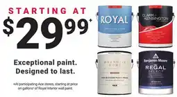 Ace Hardware Royal Interior Wall Paint offer