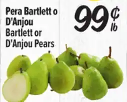 El Super Bartlett or D'Anjou Pears offer
