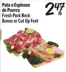 El Super Fresh Pork Neck Bones or Cut Up Feet offer