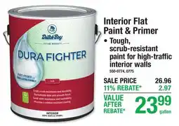Menards Interior Flat Phili Paint & Primer Tough, scrub-resistant paint for high-traffic interior walls offer