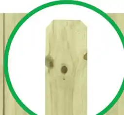 Menards 6' Pressure Treated Dog Ear Fence Picket offer