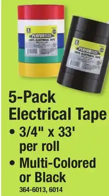 Menards 5-Pack Electrical Tape offer