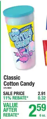 Menards Classic Cotton Candy offer