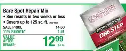 Menards Bare Spot Repair Mix offer