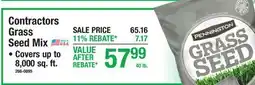 Menards Contractors Grass Seed Mix offer