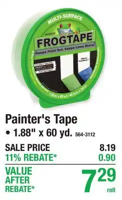 Menards Painter's Tape offer
