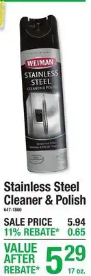 Menards Stainless Steel Cleaner & Polish offer