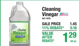 Menards Cleaning Vinegar offer